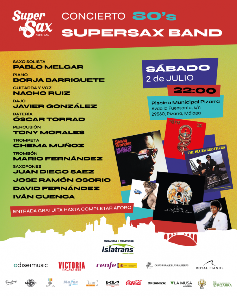 concierto supersax pizarra supersax band